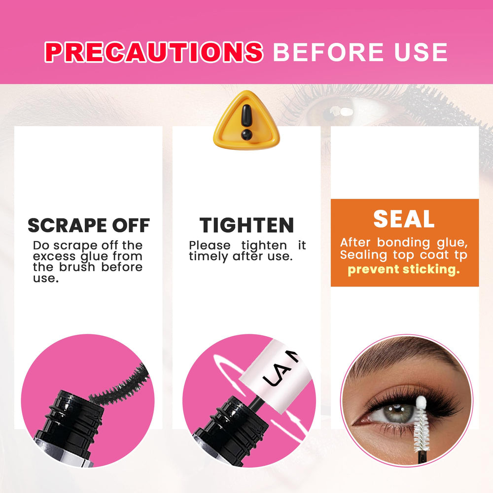 La Maesii at-home lash removal process showing safe technique.