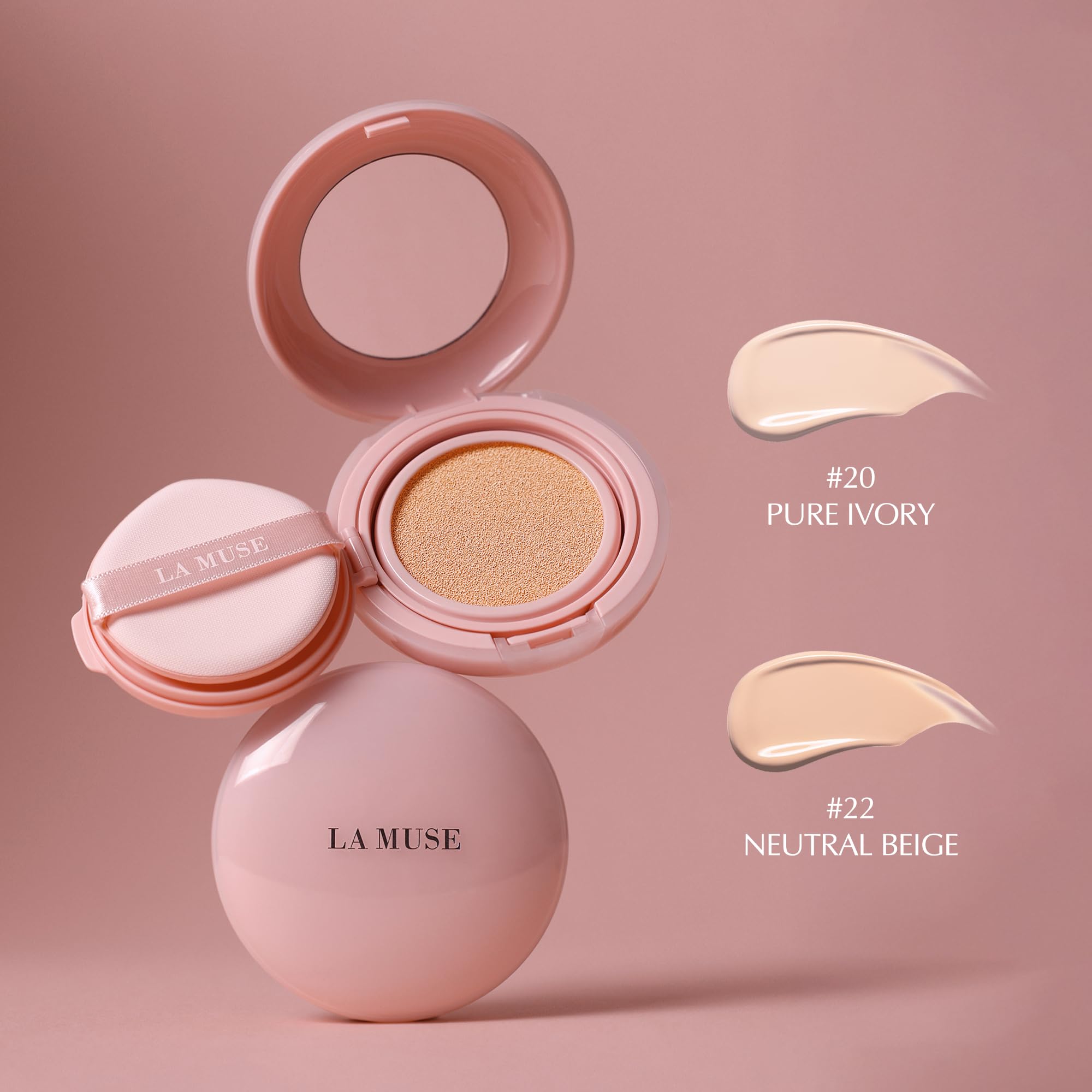Pore-blurring texture on LA MUSE cushion application.