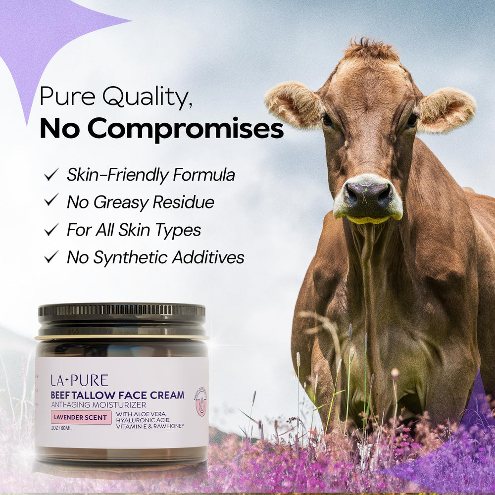 LA PURE vegan hyaluronate solution dropper for lightweight plumpness.