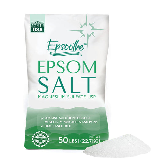 LA SALT CO Epsom salt bulk bag ready for home baths and spa use