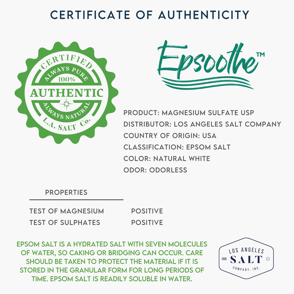 LA SALT CO Cruelty-free Epsom salt signals ethical sourcing