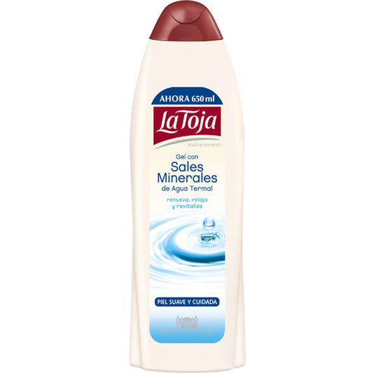 La Toja Shower Gel 600 ml bottle pour for refreshing cleanse