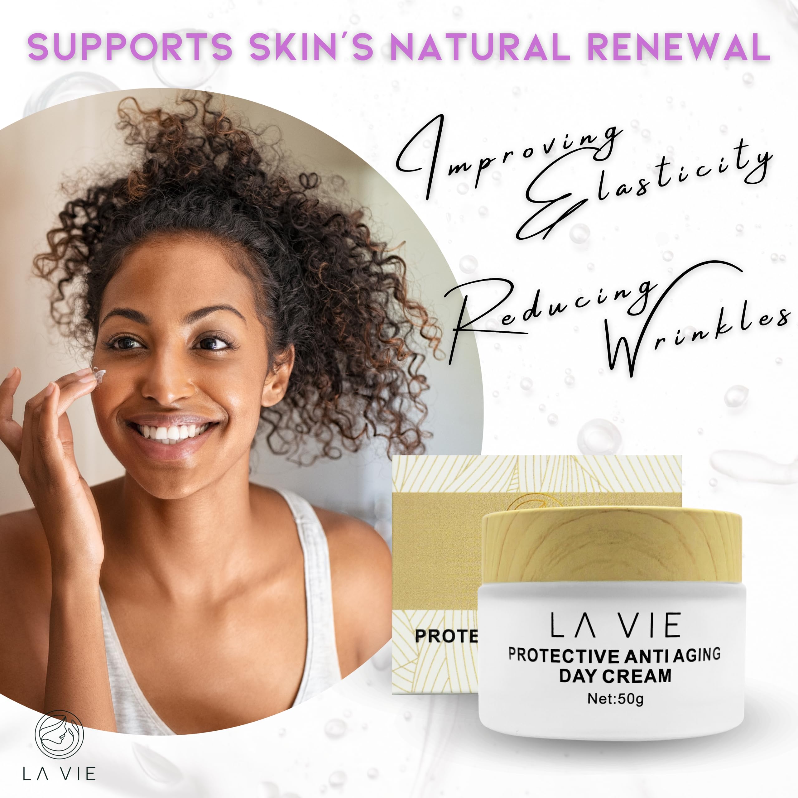 Luxurious La Vie packaging reflects premium skincare presentation.