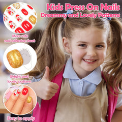 Labeol kids fake nails use non-toxic ABS material for safe play.