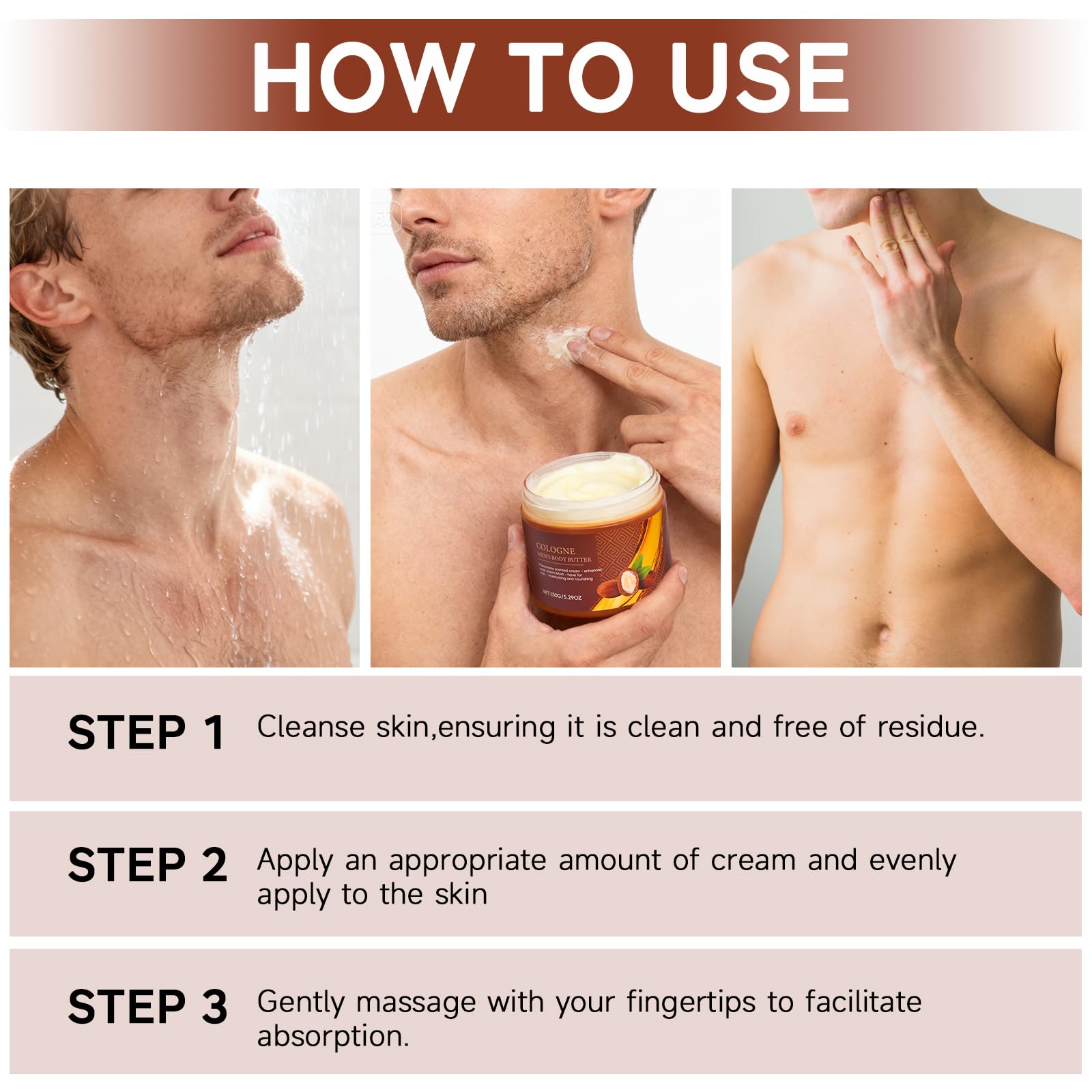 LABJD Daily-use application shows effortless routine after shower, leaving skin comfortable
