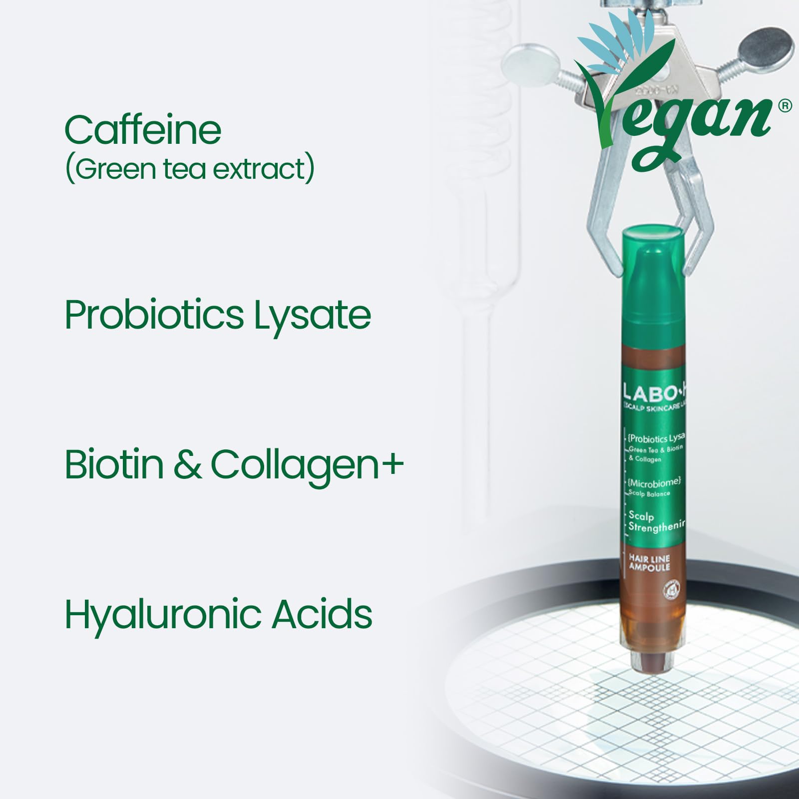 LABO-H cooling relief on scalp provides refreshing sensation during use.