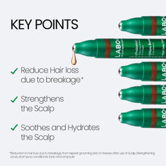 LABO-H roll-on applicator close-up for easy scalp massage.