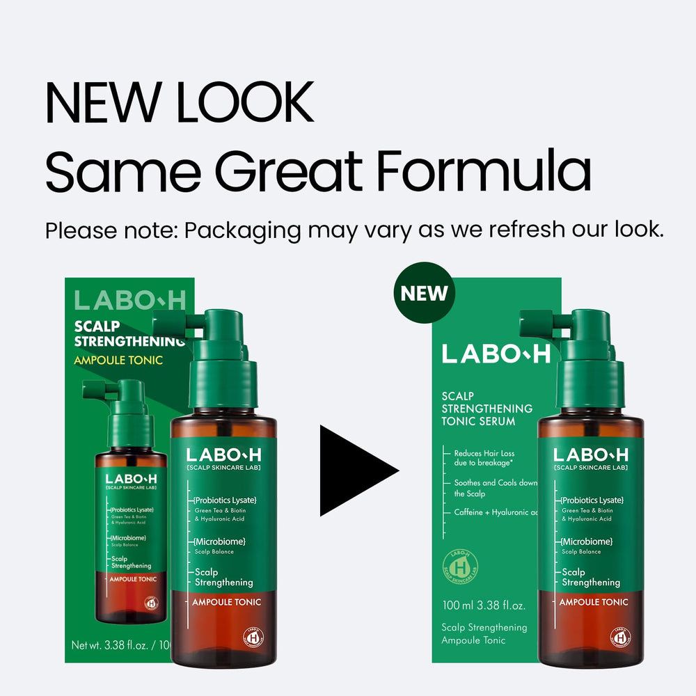 LABO-H vegan daily haircare formula on bottle for everyday use.