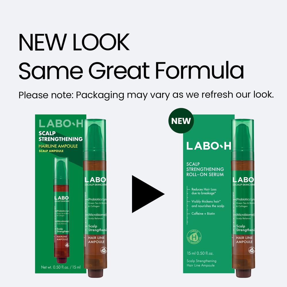 LABO-H vegan, mineral oil-free formula label highlights gentle care.