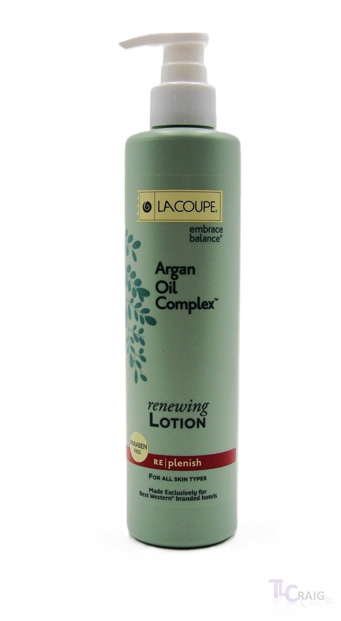 LACOUPE Embrace Balance Argan Oil bottle demonstrates rich hydration for all skin types.