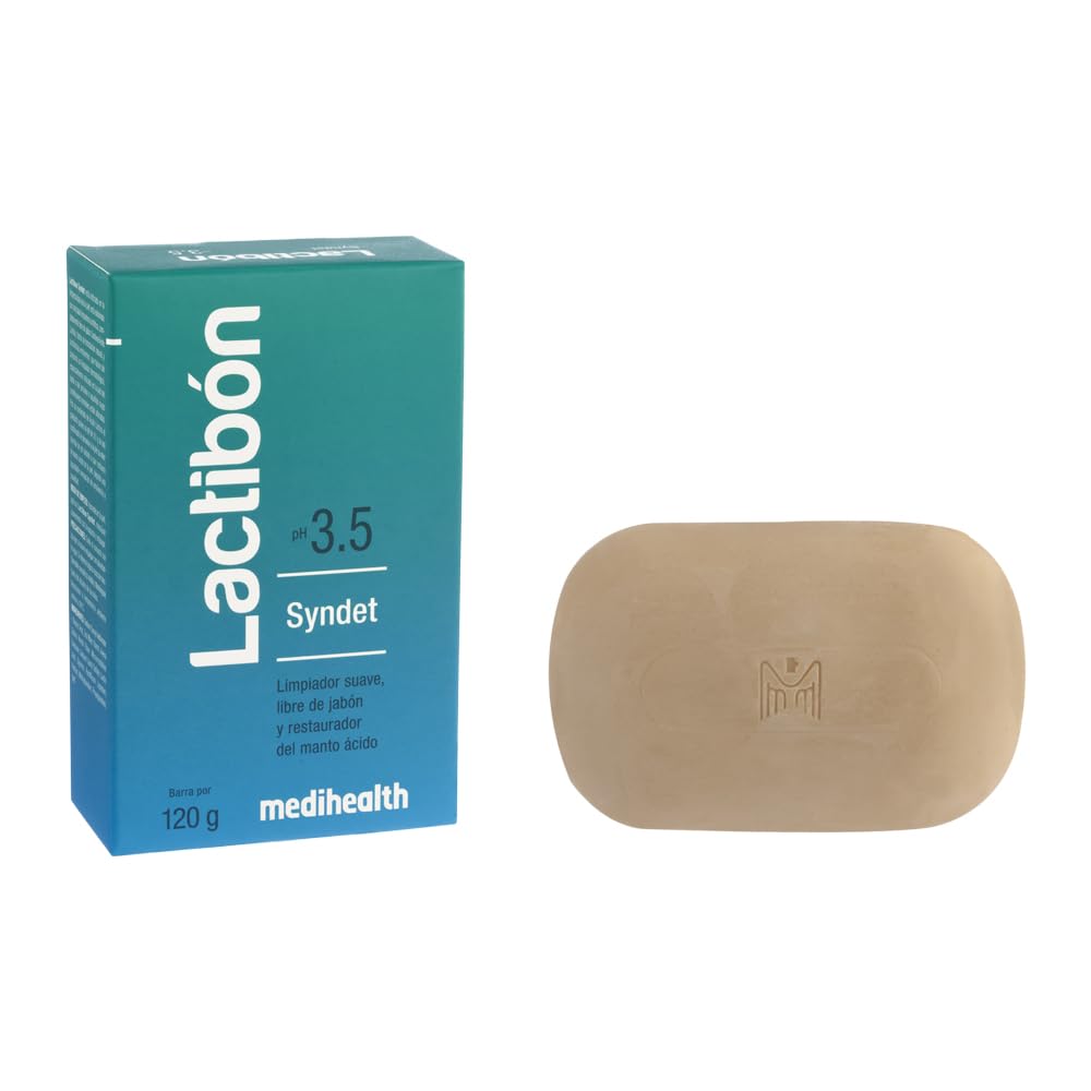Lactibon Syndet Soap bar close-up showing creamy lather for daily use