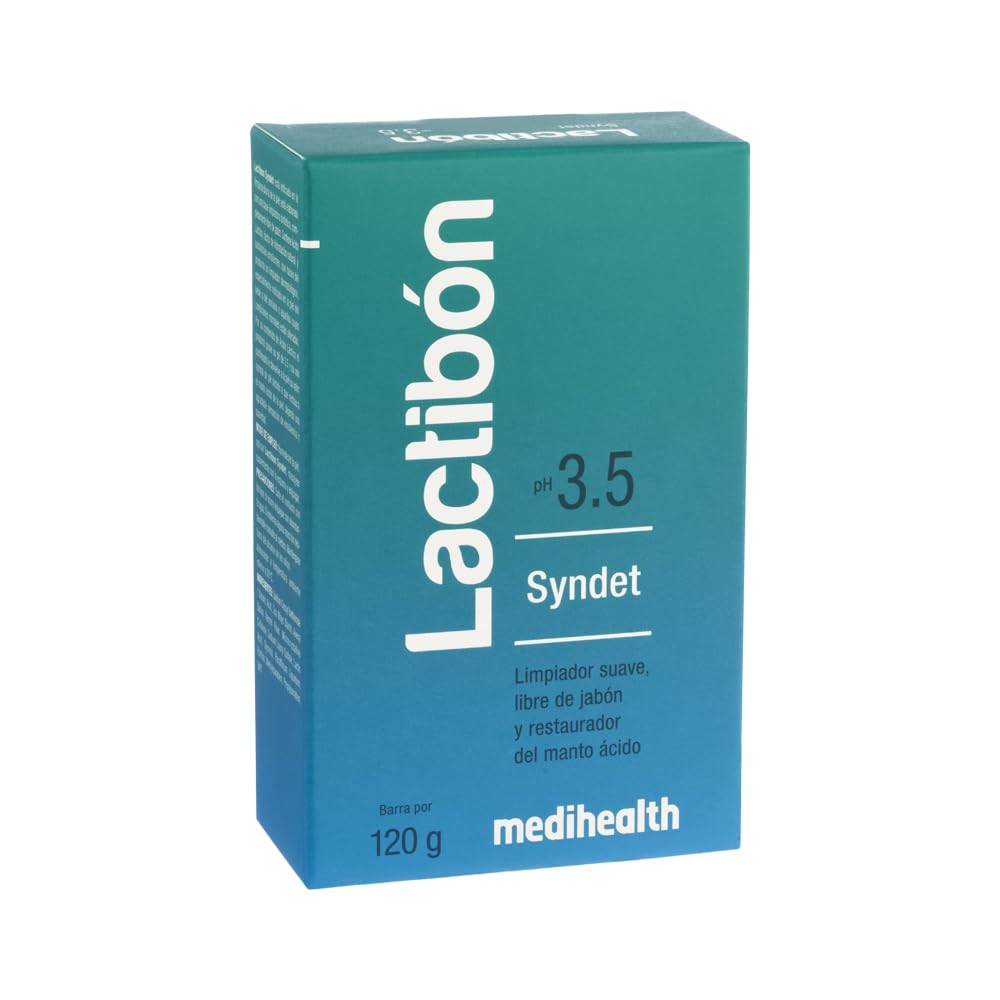 Lactibon Syndet Soap 120g pack shot shows gentle cleansing for sensitive skin