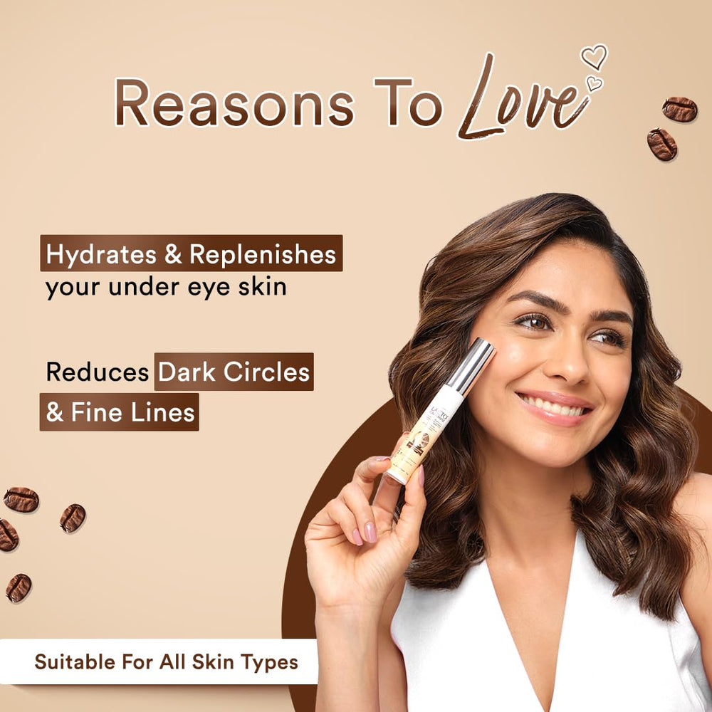Lacto Calamine under-eye cream being applied to dark circles
