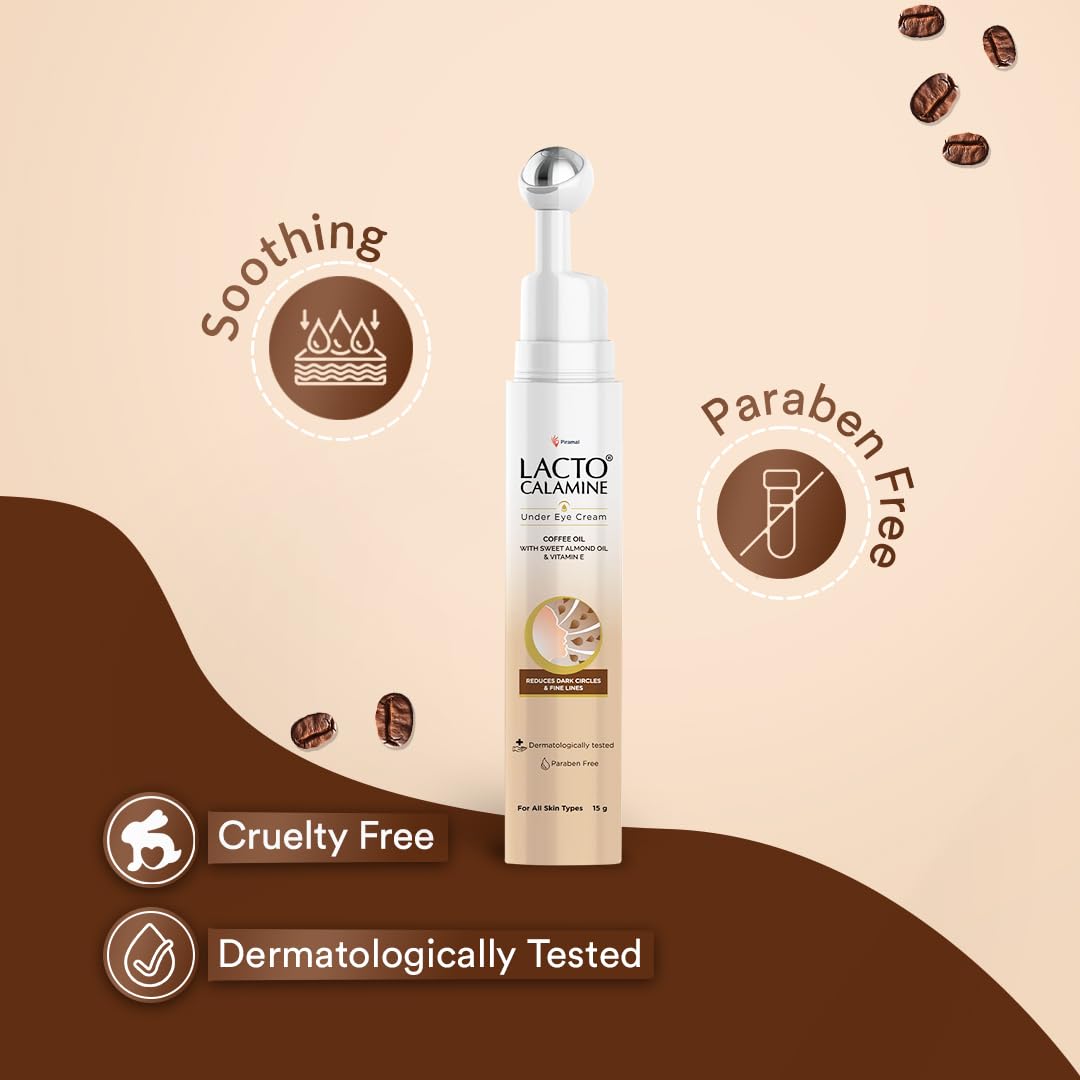 Lacto Calamine under-eye cream roller for cooling massage