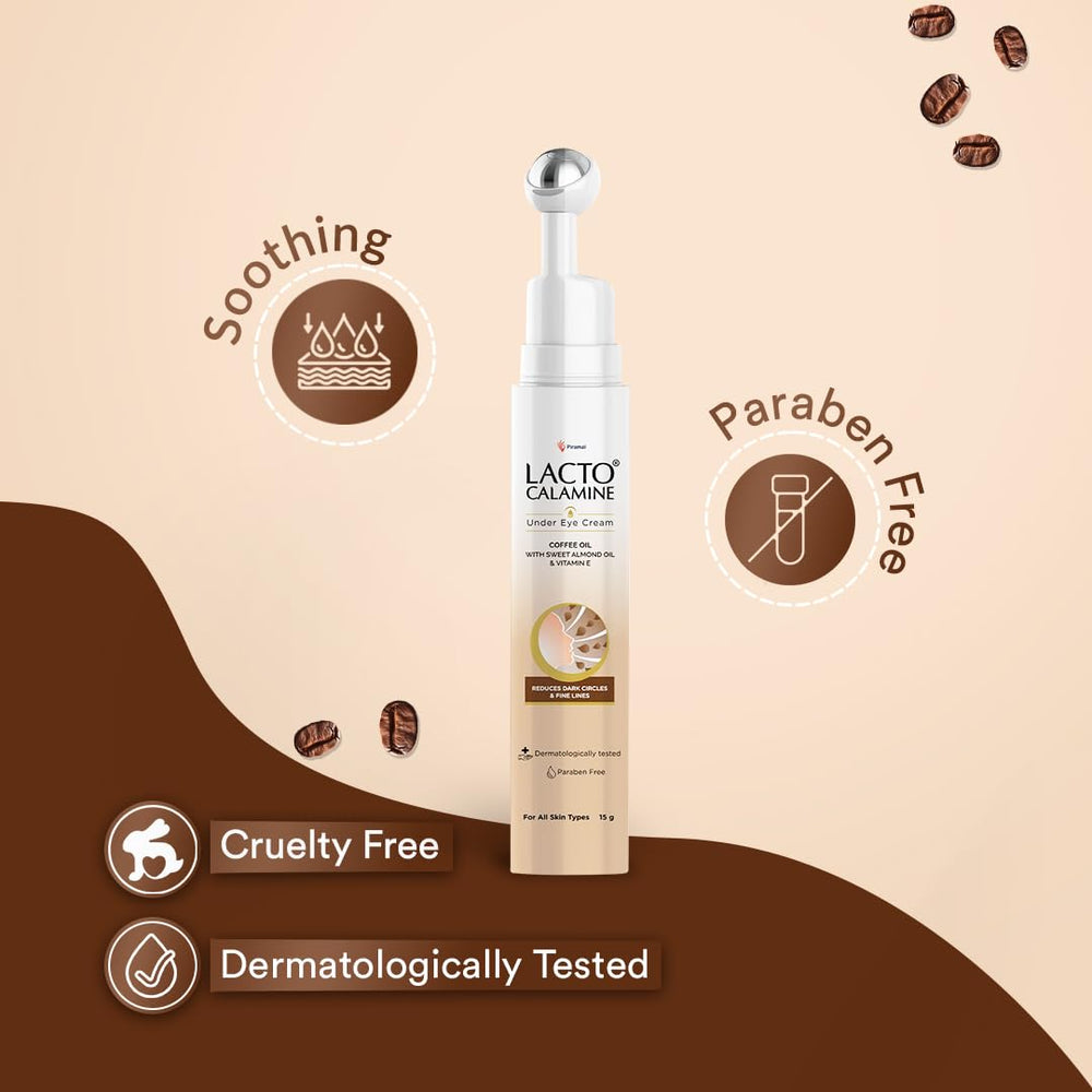 Lacto Calamine under-eye cream roller for cooling massage