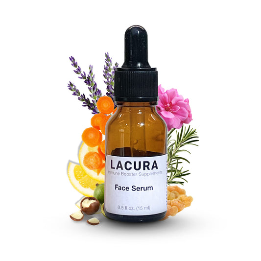 LaCura Therapeutic Face Oil featuring frankincense for radiant, revitalized skin.
