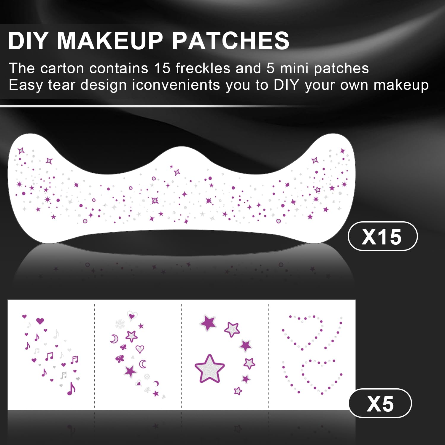LADDYFOX waterproof glitter face tattoos stay put through concerts and events