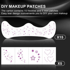 LADDYFOX waterproof glitter face tattoos stay put through concerts and events