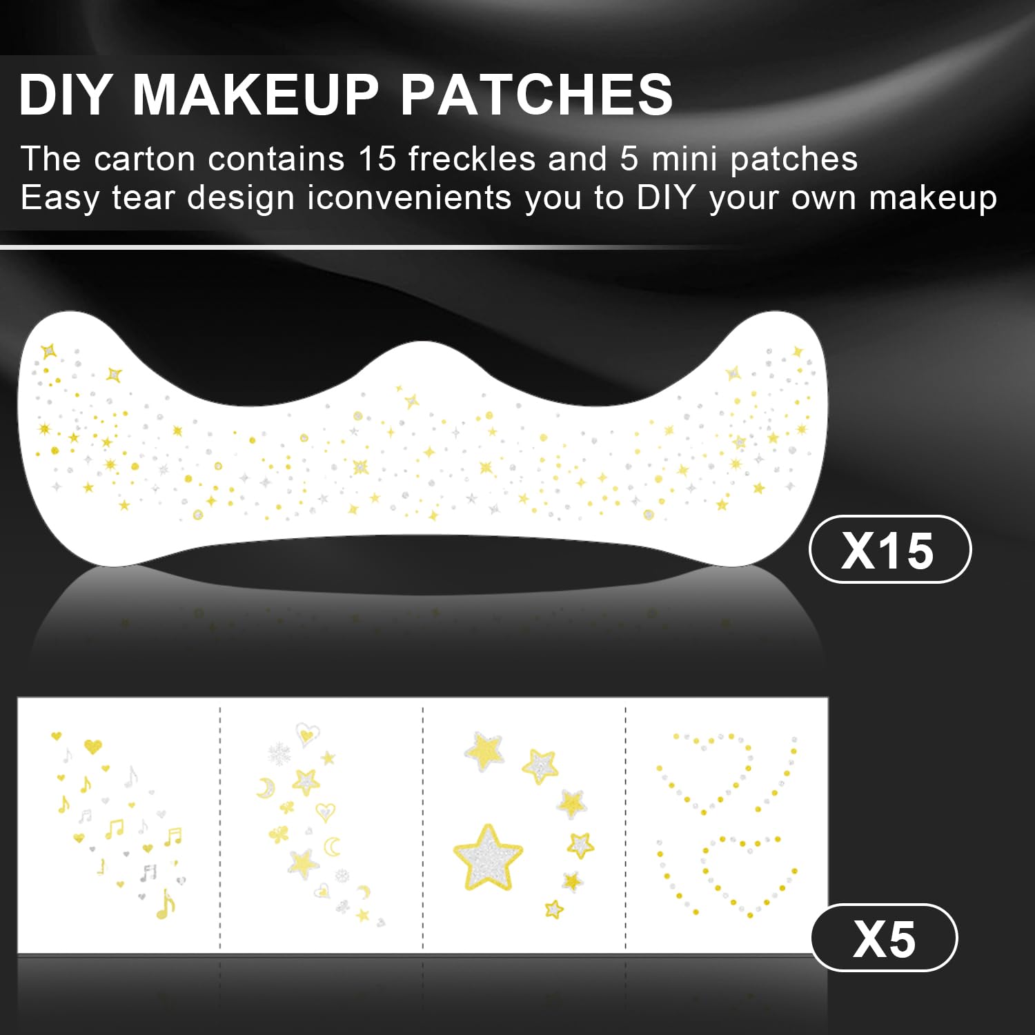 LADDYFOX waterproof long-lasting face tattoos for all-night wear.