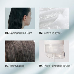 LA'DOR dry damaged curly color-treated hair ready for nourishment.