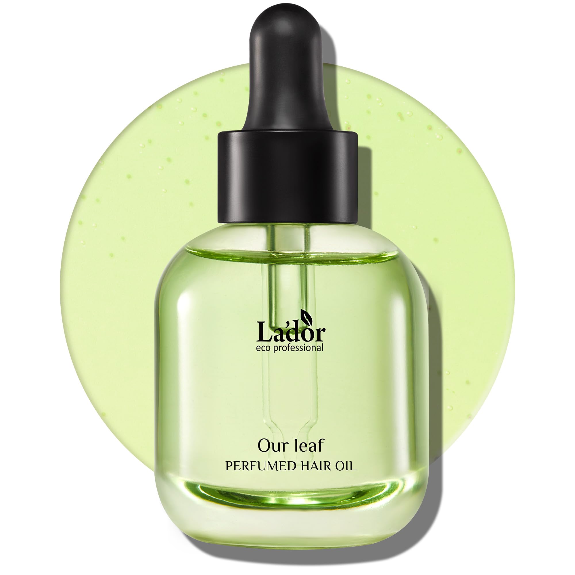 LA'DOR Hair Perfume Oil bottle pour shows easy application and even coverage.