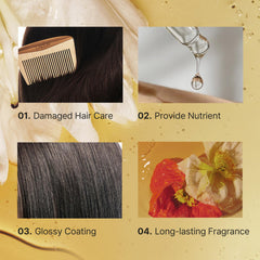 LA'DOR Hair Perfume Oil glassy-shine finish adds radiant, natural-looking shine.