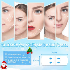 LadPemo Face Lift Tape applied on face showing near-invisible lift.