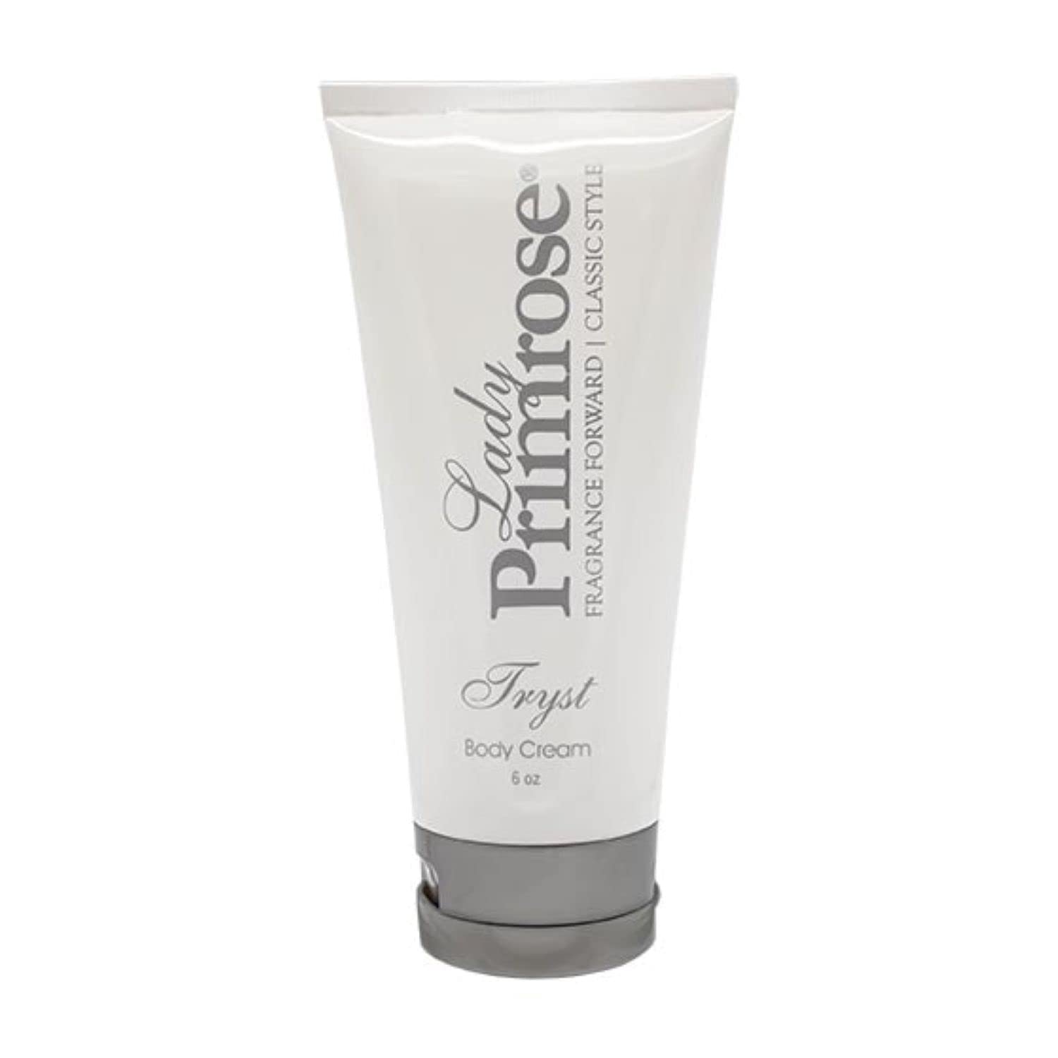 Lady Primrose Tryst refill tube ready for convenient daily moisture and easy jar refills.