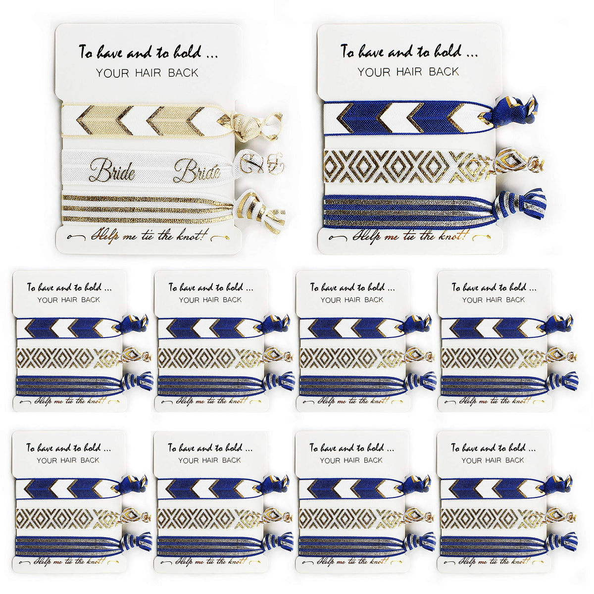 LADY&HOME white bride hair tie for a bridal look and easy styling