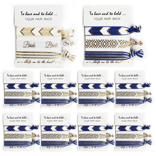LADY&HOME white bride hair tie for a bridal look and easy styling