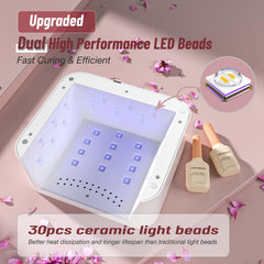Premium metal detachable base on LadyMisty lamp for even light distribution
