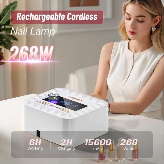 LadyMisty UV nail lamp with LCD display for precise timing