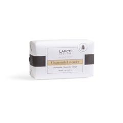 LAFCO New York Chamomile Lavender bar soap front view with premium packaging and soothing aroma