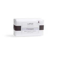 LAFCO New York Champagne bar soap unwrap showing premium look and daily cleansing.