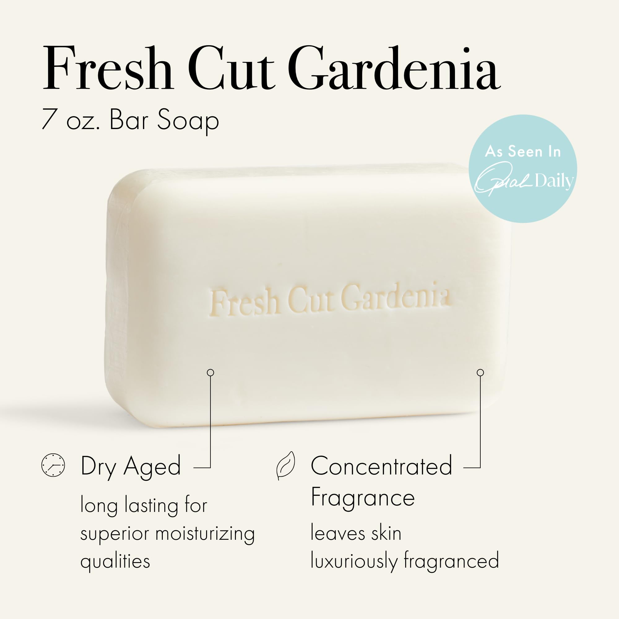 LAFCO New York Fresh Cut Gardenia bar in shower scene with rich lather and lasting moisture