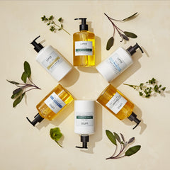 LAFCO bedroom ambience scene with hand cream illustrating a calm, home retreat mood.