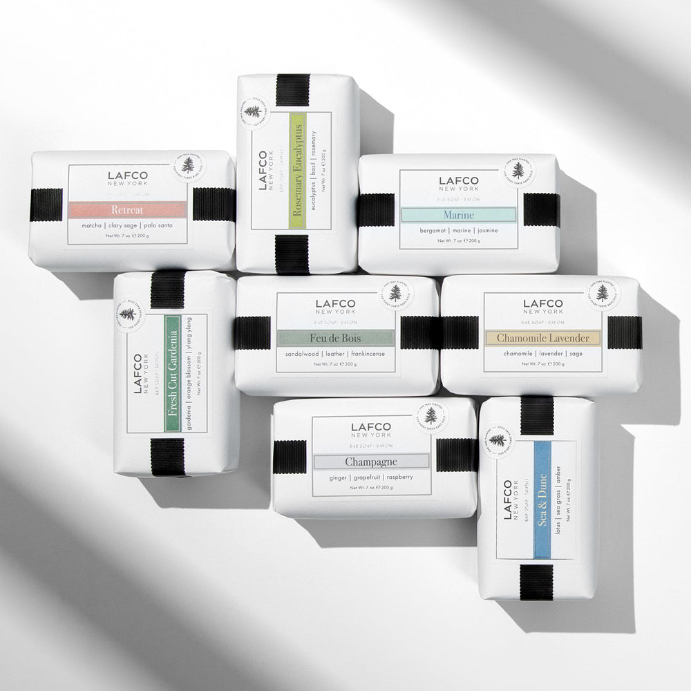 European-made Feu de Bois bar soap with refined craftsmanship