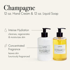 LAFCO New York Champagne hand cream softens and nourishes hands.