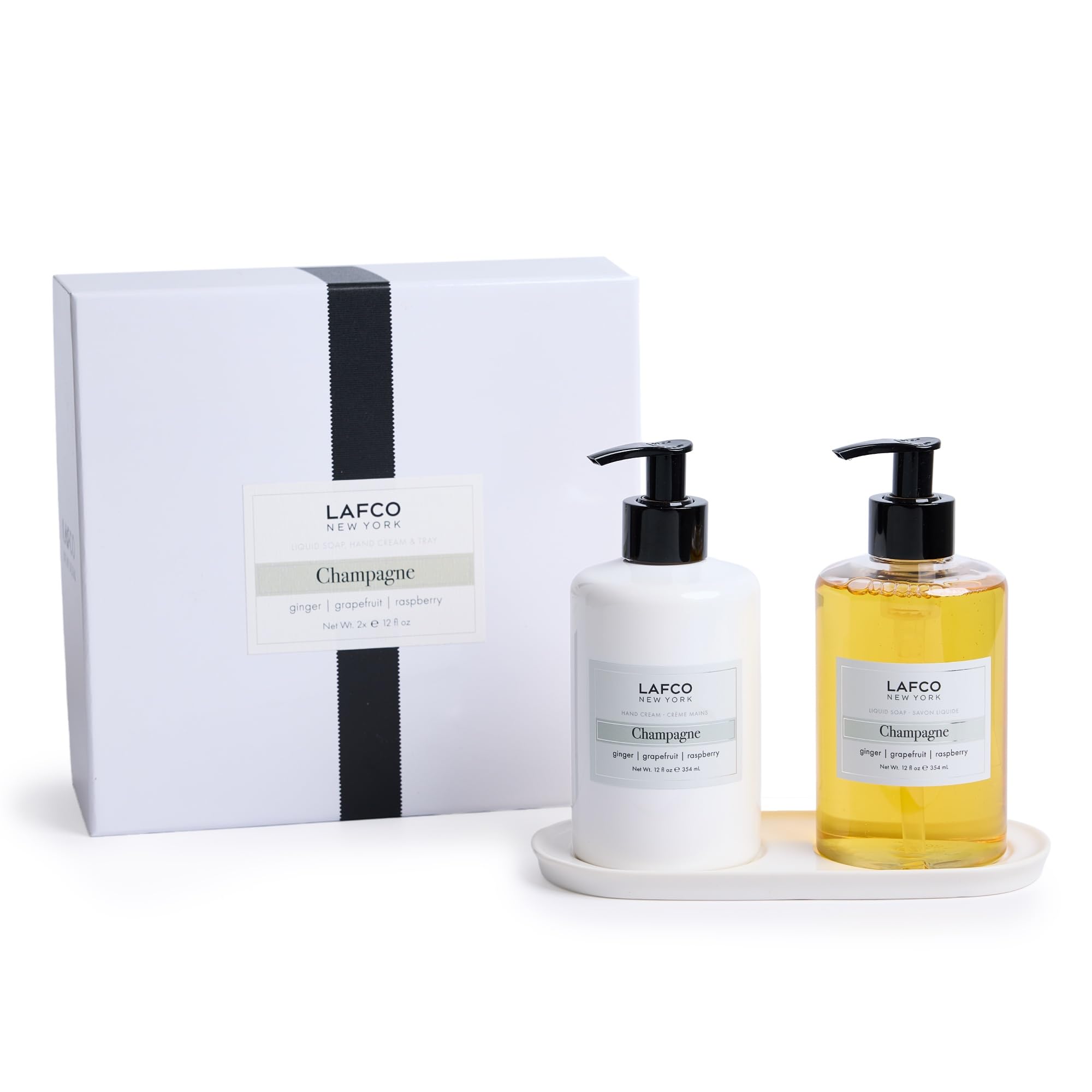 LAFCO New York Champagne liquid soap for refreshing hand cleansing.