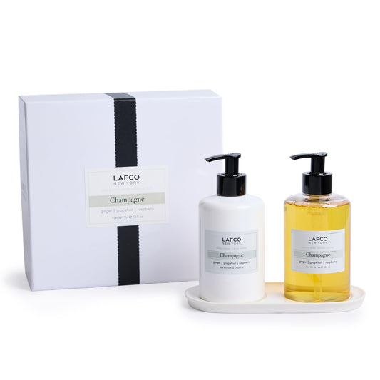 LAFCO New York Champagne liquid soap for refreshing hand cleansing.