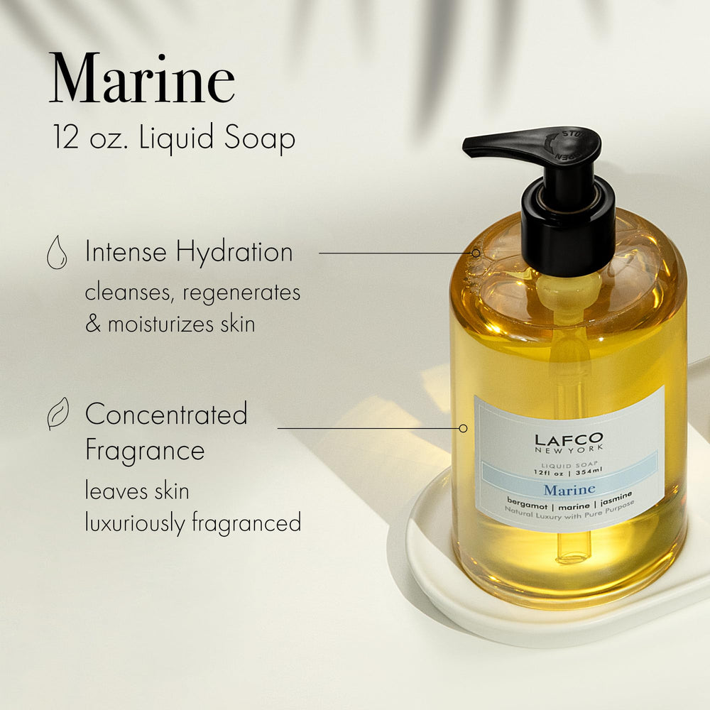 Close-up pour shows smooth foam from olive oil-based soap for all skin types