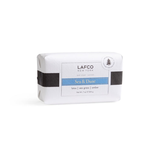 lafco new york sea dune bar soap front label with premium packaging