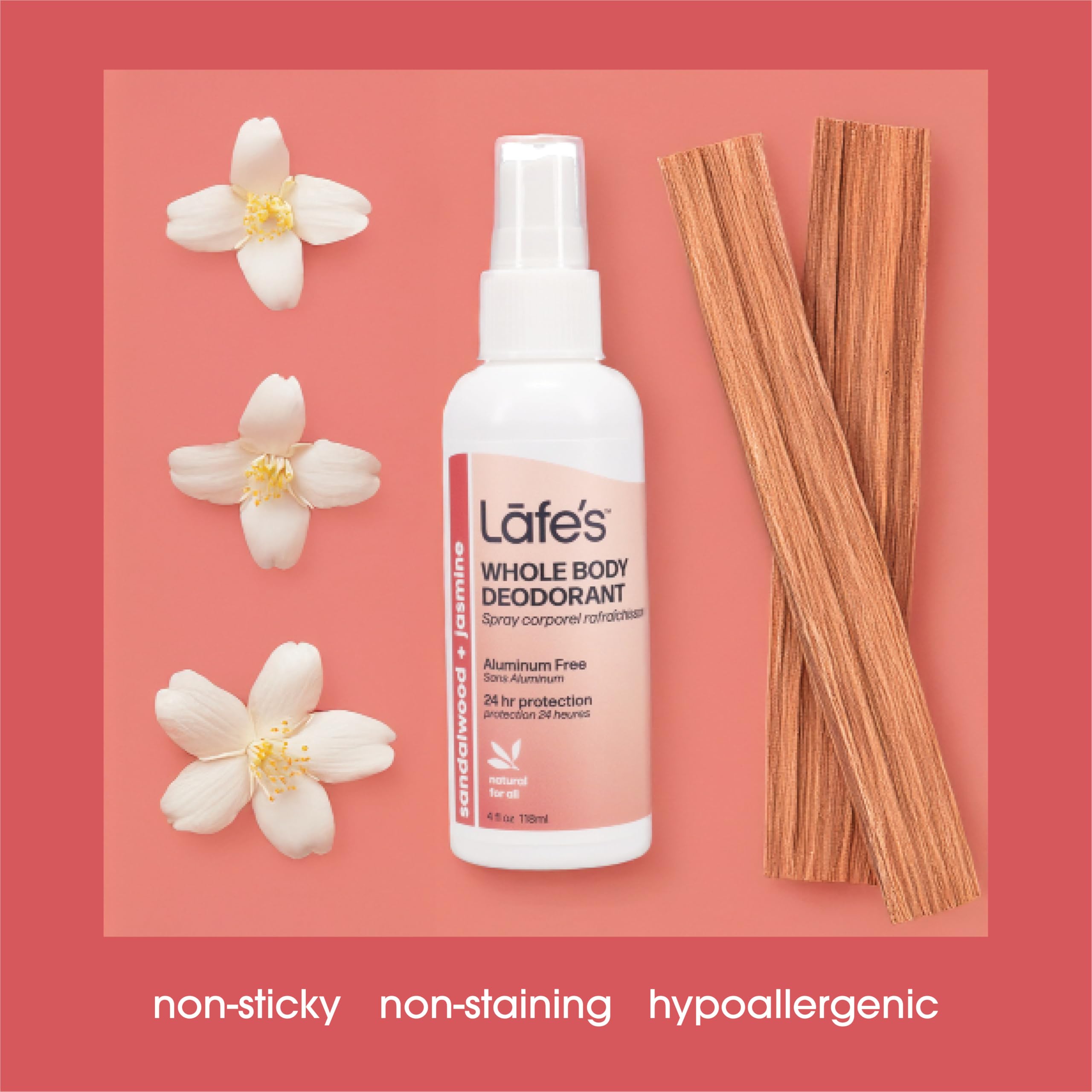Close-up of plant-based botanicals used in Lafe's deodorant formula.