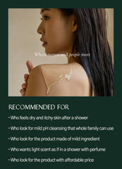 Laferme product close-up shows smooth lather ideal for sensitive skin.