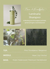 Laferme Laminaria Shampoo strengthens hair texture for shinier strands.