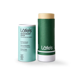 Lafe's paper barrel packaging highlights plastic-free design.