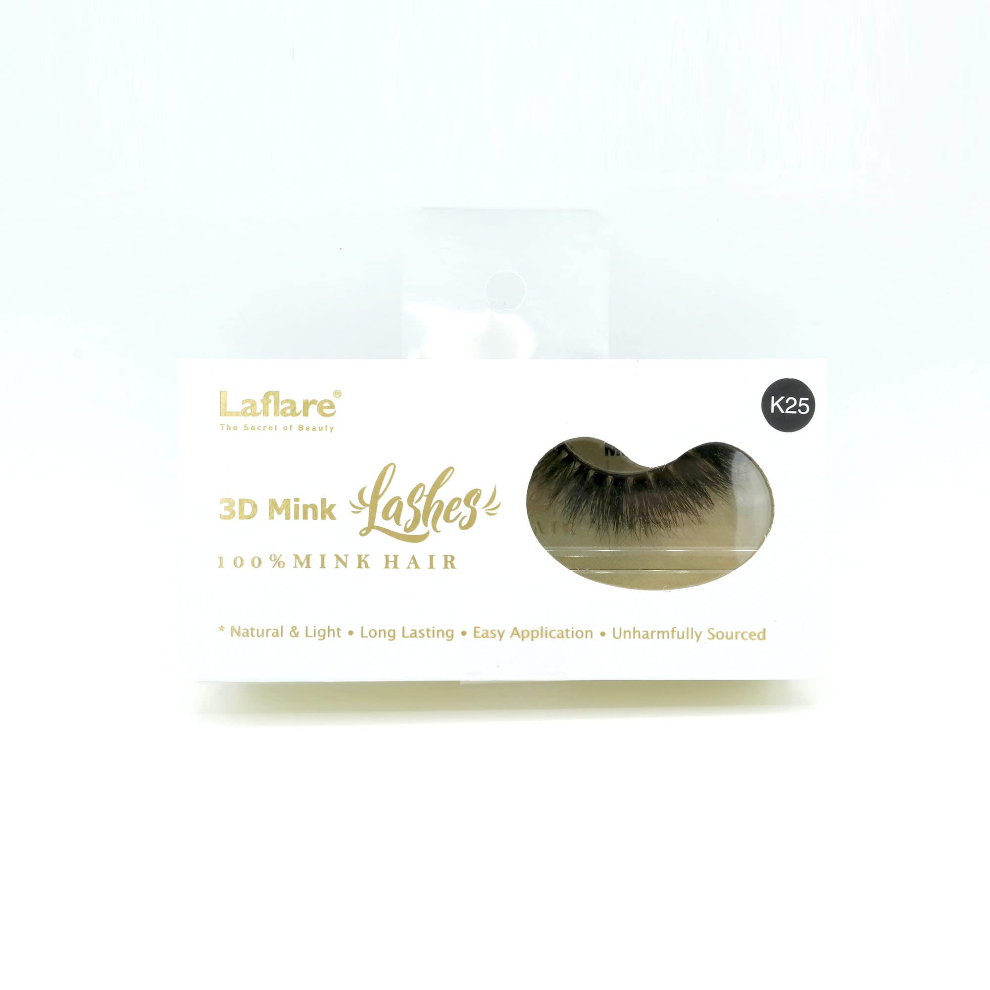 Laflare 3D mink lashes pack delivers natural-looking volume for daily wear.