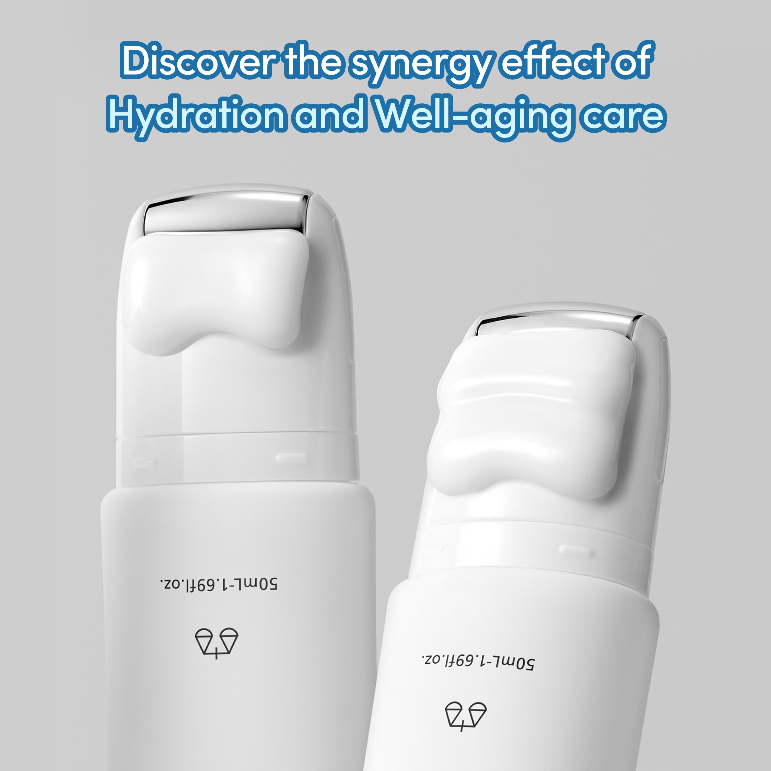 LAGOM tube and roller design supports convenient, on-the-go care.