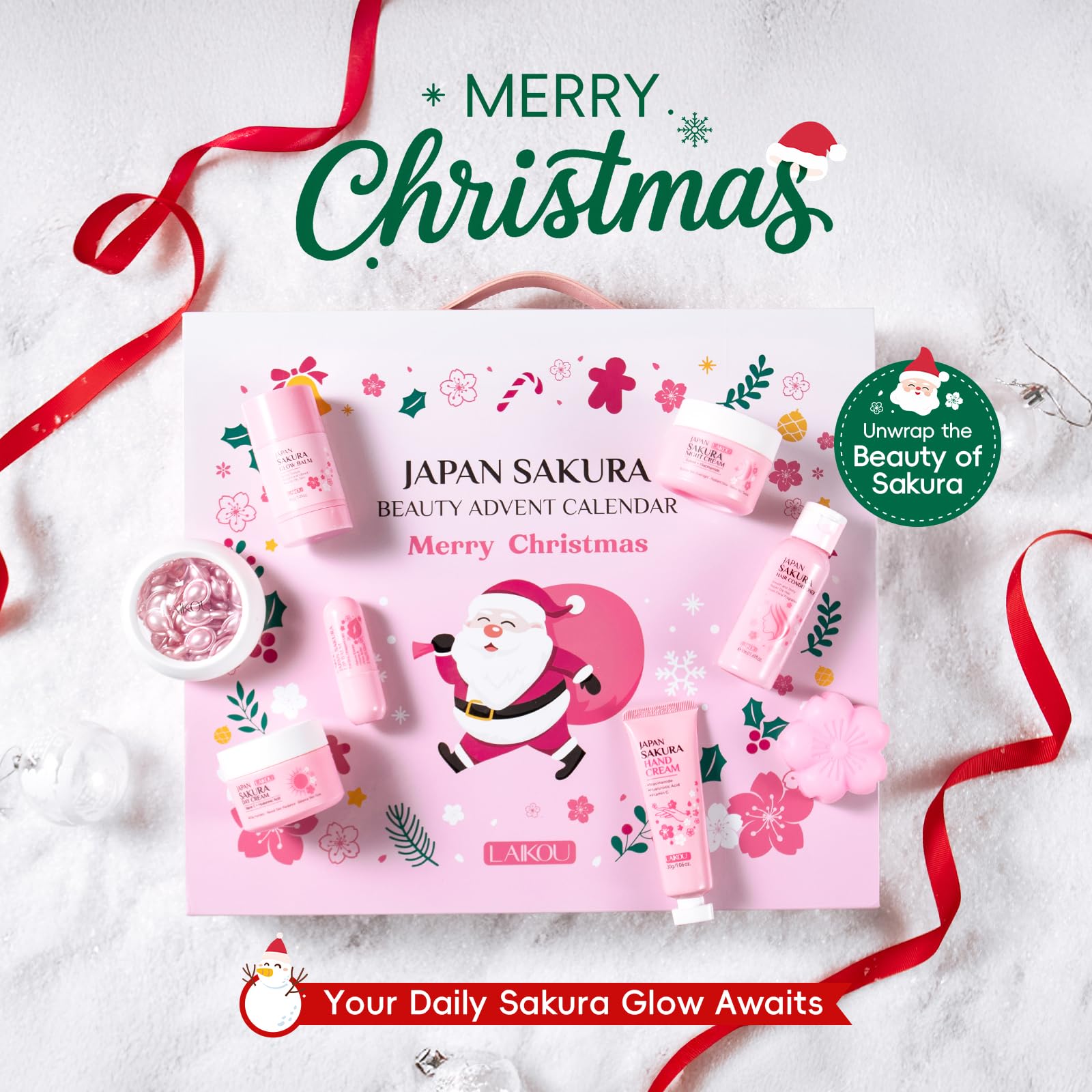 LAIKOU hand soap sheet with sakura scent provides refreshing hand cleansing.