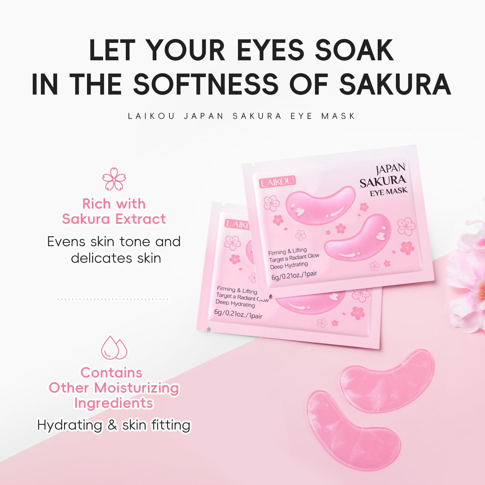 LAIKOU Sakura travel kit for on-the-go skincare routine.